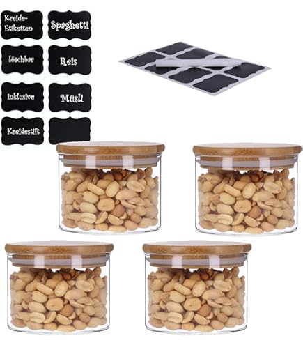 Set 4 Barattoli Vetro Borosilicato 1500ml - Ermetici Per Alimenti - Foto 2