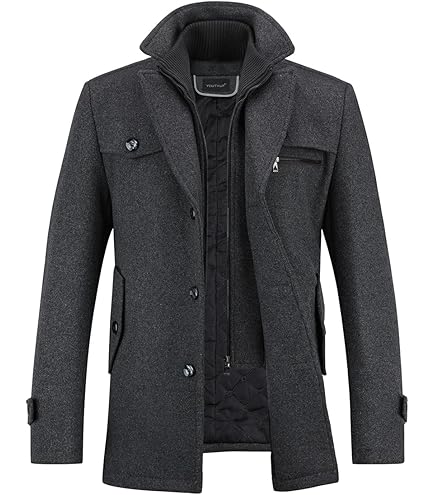 WOYUANSHA Donsjassen Jas Mannen Parka Donsjas Hooded Warmte