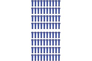 SPYMINNPOO 80 Pezones Para Radios De Bicicleta, Hierro De 14 Mm, Sombreros Para Radios De Rueda De Ciclismo, Puntas Para Extremos, Pezones Para Alambre De Radios De 14 G, Bicicleta De Montaña Y Carretera