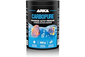 ARKA MICROBE-LIFT Carbopure - charbon actif à long terme, activé et lavé à l'acide, pour les aquariums d'eau douce et d'eau salée, 1000ml