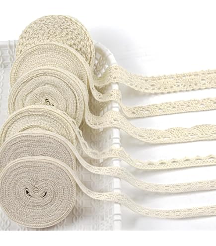 Nastro Di Pizzo Vintage Autoadesivo - 6 Rotoli Da 1.5cm X 1.8m Per Decorazioni Fai Da Te - Foto 10