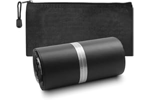 TERDEY Sanitary Napkin Disposal Bag, Women Personal Self Sealing Privacy Protection Tampons Menstrual Liners 100 Pcs with Zipper Bag 1 Pack (Black)