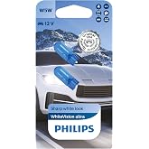 Philips T10 W5W Whitevision Ultra Halojen Sinyal Lambası, &Ccedil;ift Kabarcık, 35484330, Arabalar i&ccedil;in, beyaz g&uuml;n ışığı