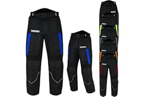 Inflori Motorbike Waterproof Trouser CE Approved Armored Motorcycle Trouser Pant for All Weather with Removable Lining - Regular Length 32 inches