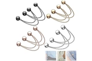 COCCCOON 8PCS Multi-Purpose Magnetic Cardigan Clips - Removable Dress Clips & Pins - Women's Brooches - Seam Free Pants Leg Fixed Magnets