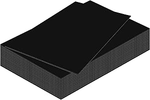 Kangaro Lot de 15 plaques de mousse DIN A3 - Noir - 29,7 x 42 cm - 3 mm - Pour travaux manuels, présentation, modélisme, passe-partout