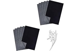 MNIIMALUXE 50 Blatt Transferpapier,Pauspapier A4,Kohlepapier A4,Durchschlagpapier zum Nachzeichnen von Zeichnungen auf Holzprojekten,Abpauspapier,Kohlepapier zum Nachzeichnen,Graphitpapier,Pauschpapier