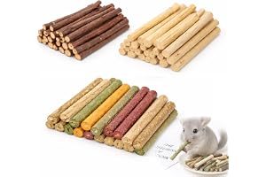 RowGlow 500 g äppelträsticka timotejhö bambu naturlig kanin, tuggpinne/bettleksak för husdjur kanin hamster marsvin chinchilla