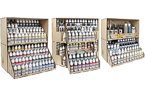 War World Gaming Sistema Modulare Postazione Porta Colori in MDF - Kit 3 - Kit Completo - Modellismo Wargame Miniature Figure Diorama Fai da Te Spedizione Tracciata