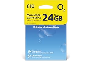 LOVE 2 SURF O2 SIM Card UK & EUROPE PREPAID PAYG £10 Bundle 8GB + (16GB FREE DATA every month for 3 months with regular top ups) - Promotion request deadline of 07.01.2026