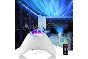 MYSTILUCK Projocteur de Ciel Étoilé LED pour enfants et adultes, projecteur galaxie aurores boréales avec haut-parleurs Bluetooth et bruit blanc, lampe projecteur étoiles pour plafond de chambre à coucher