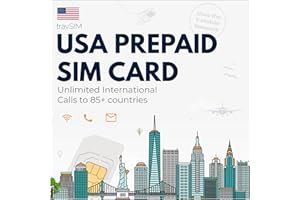 ‎TRAVSIM karta sim travSIM USA | 12 GB danych mobilnych z prędkością 4G/5G | Nielimitowane połączenia lokalne i SMS-y | Nielimitowane połączenia międzynarodowe do ponad 85 krajów | karta sim USA 30 dni
