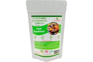 VITMAN NUTRITION Glucosamine & Chondroitin High Strength Complex - with MSM & Vitamin C - 90 Anti inflammatory Tablets - Joint & Bone Care Support - Pain Relief Tablets