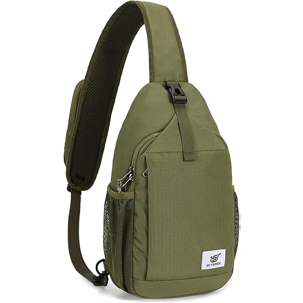 Seoky Slim Sling Bag - Anti-Theft Crossbody Chest Bag For Men & Women, Travel, Hiking
