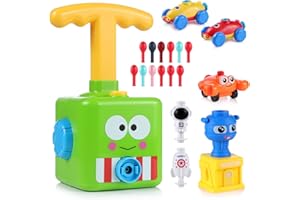 MOOKLIN ROAM Auto di Lancio a Palloncino,19 in 1 Toy Energy Racing Car Giocattolo Esperimento Scientifico per Bambini,Regalo di Giocattoli Educativi per Bambini (Verde)