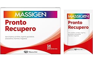 MASSIGEN Pronto Recupero Integratore Alimentare in Polvere - creatina, carnitina, arginina