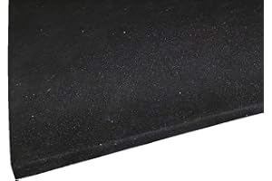 CAMTHORNE Black Neoprene Plain Sponge/Foam Rubber Sheet 500MM X 500MM X 6MM Thick