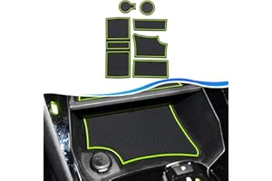 SXCY Nouveau Peugeot 208 e-208 2008 e-2008 2020-2023 Tapis Antidérapants, Tapis en Caoutchouc pour Peugeot 208 Console Centrale, Porte-Gobelet, Boîte de Bras, Porte Intérieure Tasse (Vert)