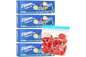 KAHEIGN 120Pcs Sandwichbeutel Premium-Gefrierbeutel Lebensmittelbeutel, 16x14cm BPA-frei wiederverwendbare Druckverschlussbeutel zur Aufbewahrung von Sandwiches, Lebensmitteln Gemüse Fleisch