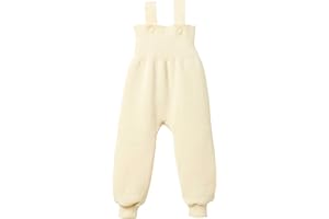 Disana 100% Merino Wool Knitted Baby Overall Trousers Pants Warm Braces overpants