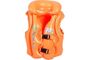 FADCAER Gilet de natation gonflable pour enfants avec protection de la tête, accessoires de natation pour enfants de 1 à 13 ans, garçons et filles