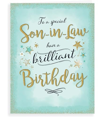 Biglietto Di Auguri 14° Compleanno Per Nipote Con Design Popcorn E Stelle - 228x155 Mm, Fini In Lamina E Glitter