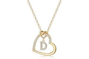 TINGN Heart Initial Necklaces for Girls Women, Dainty Letter Necklace for Teen Girls Heart Necklace Gold Necklaces for Women Trendy Gifts for Women Girls Jewelry for Teen Girls Gifts