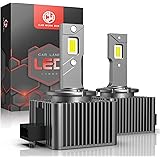 CAR WORK BOX D1S LED Lampadine, Sostituzione Per Lampadine D1S HID Xenon, 60w 12000LM 6500K D1S Lampadine Per Fari Aut