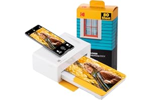 KODAK Dock Plus 4PASS Imprimante Photo (10x15cm) + Paquet avec 90 Feuilles