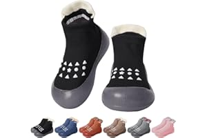 EDOTON Skarpety dla niemowląt, buty do pierwszego chodzenia, antypoślizgowa gumowa podeszwa, trampki, buty outdoorowe dla małych dzieci, chłopców, dziewcząt