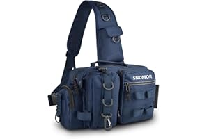 SNDMOR Bolsa de Pesca, Mochila de Pesca Multifuncional, Bolsa Pesca Tote, Bolsa Pesca Multibolsillo de Gran Capacidad