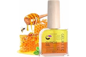 Gelike ec Cuticle Oil For Nails - Natural Honey Smell Essential Oil Blend of JOJOBA Oil and Vit E, Smooth and Nourishing Nails, 16ml