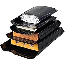 100 Buste Per Spedizioni In Plastica Nero - Formati C5/A4/B4/A3 Per Vinted E Pacchi