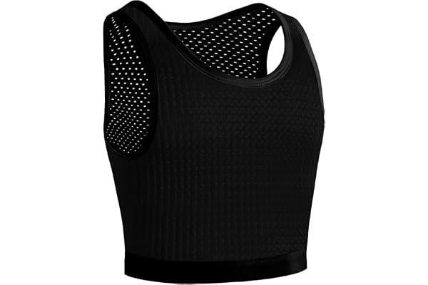 XUJI Transgender FTM Trans Respirant Demi Binder de poitrine