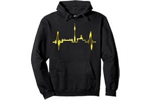 ECHTE DORTMUNDER OUTFITS FÜR FANS MIT HERZ Dortmund Herzschlag Skyline Puls Ruhrpott Stadion Dortmunder Pullover Hoodie