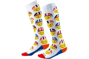 O'NEAL | Chaussettes de motocross | Enfants | Motocross Enduro | Matériau absorbant la transpiration, maille renforcée, matériau durable | Pro MX Youth Emoji Racer Sock | Multi | Taille unique