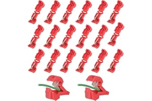 CAINCAY Connection Clips for Robot Lawnmowers, 20 Pieces Limit Cables Charging Station T Branch Connector Quick Contact Branch Clamps Power Thief for Lawnmower Lawnmower Robotic Lawnmower