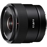 Sony SEL11F18, Objectif E 11 mm F1.8, Ultra Grand Angle Haute définition Super35/APS-C (SEL11F18) Noir