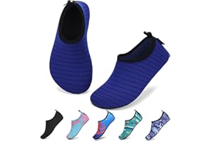 SAGUARO Enfant Chaussures Aquatiques Fille Garçon Chaussons de Plongée Chaussettes d'eau pour Sports Nautiques Piscine et Plage Natation Surf Voile Mer Rivière