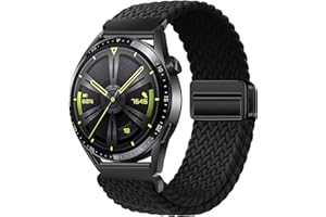 XMUXI Nylonowy pasek, sportowy, elastyczny, pleciony, 22 mm, dla kobiet i mężczyzn, do Huawei GT4/GT3/GT2 (46 mm)/ Garmin Venu 2/3/ Vivoactive 4, Samsung Watch 3 (45 mm)/ Gear S3