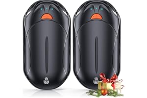 Calentador de Manos Recargable 20 Horas de Calefacción, OUTJUT Calienta Manos de Bolsillo Portátil, 6000mAh USB Calentadores de Manos Eléctrico para Deportes al Aire Libre, Regalo Navideño