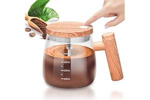 BYZESTY Kubek samoczynnie mieszający, 400 ml, automatyczny kubek do mieszania, przenośny kubek do kawy z pokrywką, elektryczny kubek do mieszania kawy, mleka i gorącej czekolady