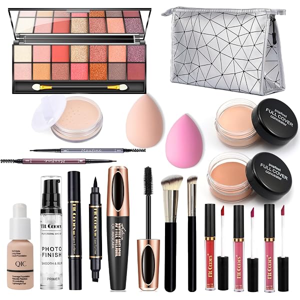 8-teiliges Korean Make-up Set Für Frauen – Inkl. Lippenstift, Lidschatten, Rouge, Concealer & Mehr