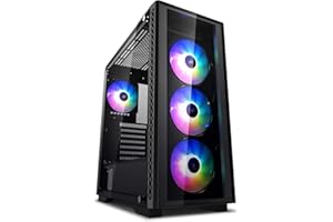 DeepCool Boîtier PC Gaming MATREXX 50 ADD-RGB 4F, Moyenne Tour Compact, 4 Ventilateurs ARGB 120 mm, Compatibilité Carte Mère E-ATX