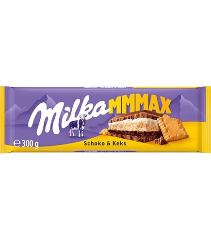 Milka MMMAX Mandel Karamell – Alpenmilch-Schokolade mit Mandel