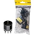 Vimar FP00303 Adattatore semplice SICURY 250 V~ 3 pezzi, spina grande 2P+T 16A standard IT tipo S17, presa 2P+T 16A standard 