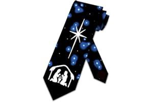 Nativity Ties Mens Religious Christmas Tie Holiday Neckties by Three Rooker