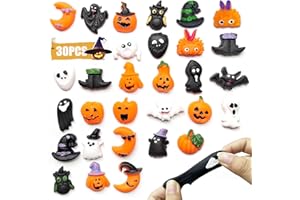 BYHSOEP 30 sztuk mochi Squishy, Halloween, dynia, duch, nietoperz, zabawka do redukcji stresu, na Halloween, na imprezę