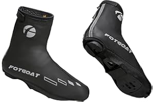 FOTGOAT Cubrezapatos de Ciclismo, Cubierta de Zapatos Calentito Invierno Cubrebotas MTB Impermeable A Prueba de Viento Calzado de de Vellón Cálido