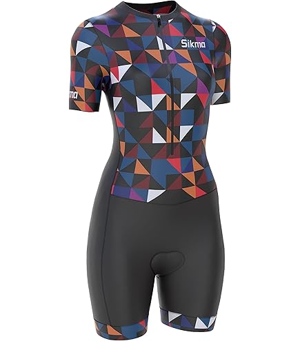 Tuta Da Triathlon Donna FRT - Cuciture Antifrizione, Tasca Posteriore, Protezione UV, Design Tedesco